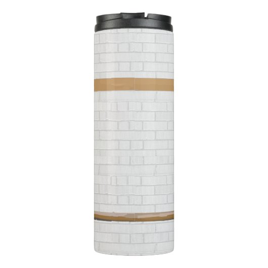 Gepersonaliseerde zwarte en witte Basketball Jerse Thermosbeker (Achterkant)