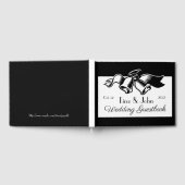 Gepersonaliseerde zwarte en witte bruiloft Bells G Gastenboek (Volledig)