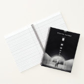 Gepersonaliseerde zwarte foto notitieboek (Binnen)