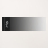 Gepersonaliseerde zwarte gradiënt Mandala Zen Yoga Yogamat (Achterkant (horizontaal))