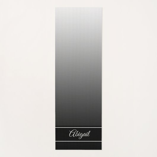 Gepersonaliseerde zwarte gradiënt Mandala Zen Yoga Yogamat (Voorkant)