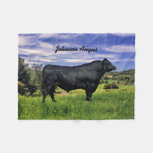 Gepersonaliseerde zwarte hoekstrijllanket fleece deken (Voorkant (Horizontaal))