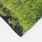 Gepersonaliseerde zwarte hoekstrijllanket fleece deken (Hoek)