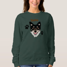Gepersonaliseerde zwarte hond en poetsshirt
