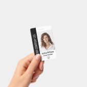 Gepersonaliseerde zwarte ID van medewerker van bed Badge (Handheld)