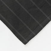 Gepersonaliseerde zwarte instripes fleece deken (Hoek)
