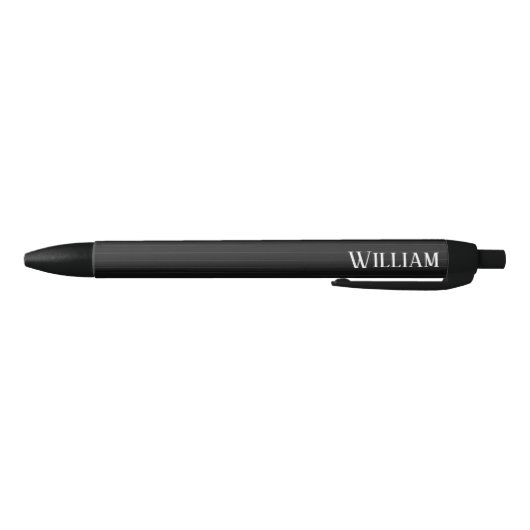 Gepersonaliseerde zwarte instripes inkt pen (Bodem)
