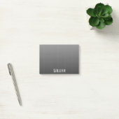 Gepersonaliseerde zwarte instripes post-it® notes (Kantoor)