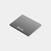 Gepersonaliseerde zwarte instripes post-it® notes (Schuin)