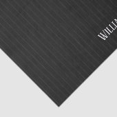 Gepersonaliseerde zwarte instripes tissuepapier (Detail)