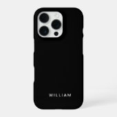 Gepersonaliseerde zwarte iPhone Case met Custom iPhone Hoesje (Achterkant)