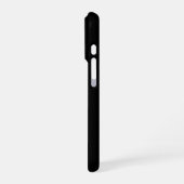 Gepersonaliseerde zwarte iPhone Case met Custom iPhone Hoesje (Linkerkant)