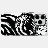 Gepersonaliseerde zwarte kat Case-Mate iPhone case (Achterkant (horizontaal))