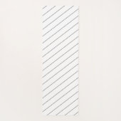 Gepersonaliseerde zwarte kat met achterzijde yogamat (Achterkant)