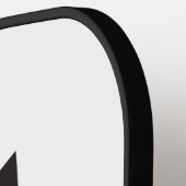 Gepersonaliseerde zwarte kat Pickleball Pickleball Paddle (Links Detail)