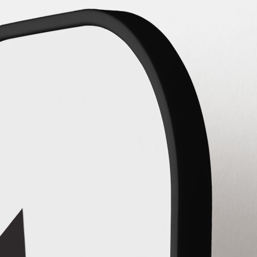 Gepersonaliseerde zwarte kat Pickleball Pickleball Paddle (Links Detail)