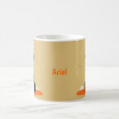 Gepersonaliseerde zwarte kerst met kerstmis koffiemok (Center)