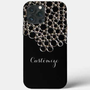 Gepersonaliseerde zwarte keten Case-Mate iPhone case