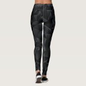 Gepersonaliseerde zwarte Leggings #L2105A (Achterkant)