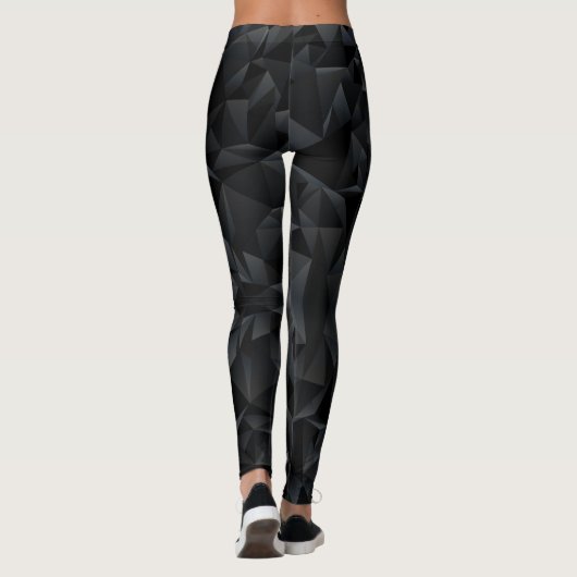 Gepersonaliseerde zwarte Leggings #L2105A (Achterkant)