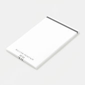 Gepersonaliseerde zwarte lijnen met naam post-it® notes (Schuin)