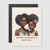 Gepersonaliseerde zwarte mam en dochter (11) (Voorkant / Achterkant)