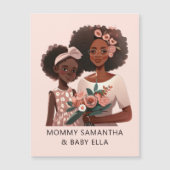 Gepersonaliseerde zwarte mam en dochter (12) (Voorkant)