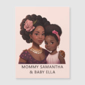 Gepersonaliseerde zwarte mam en dochter (15) (Voorkant)
