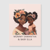 Gepersonaliseerde zwarte mam en dochter (16) (Voorkant)