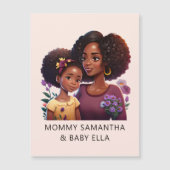 Gepersonaliseerde zwarte mam en dochter (17) (Voorkant)