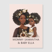 Gepersonaliseerde zwarte mam en dochter (18) (Voorkant)