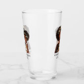 Gepersonaliseerde zwarte mam en dochter (18) glas (Links)