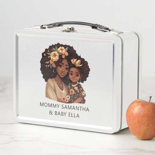 Gepersonaliseerde zwarte mam en dochter (19) (In situ)