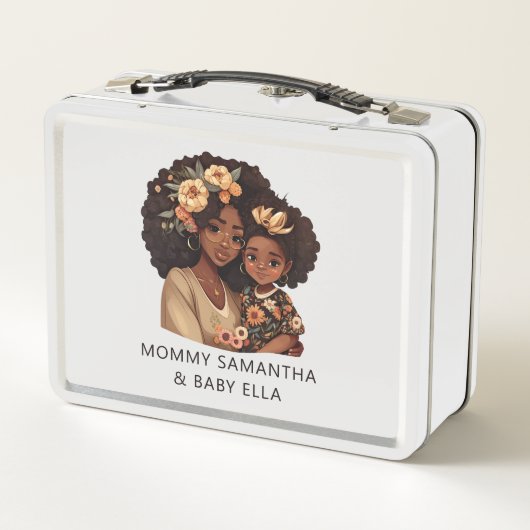 Gepersonaliseerde zwarte mam en dochter (19) (Achterkant)