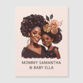 Gepersonaliseerde zwarte mam en dochter (20) (Voorkant)