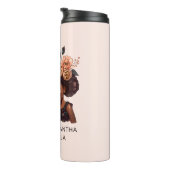 Gepersonaliseerde zwarte mam en dochter (20) thermosbeker (Geroteerd rechts)