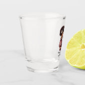 Gepersonaliseerde zwarte mam en dochter (2) shot glas (Links)