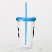 Gepersonaliseerde zwarte mam en dochter (6) acryl drinkbeker (Rechts)