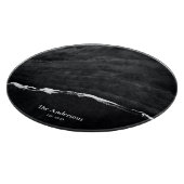 Gepersonaliseerde zwarte marmeren Charcuterie Boar Snijplank (Hoek)