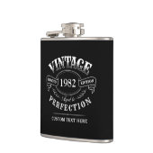 Gepersonaliseerde zwarte  met perfecte flats heupfles (Links)