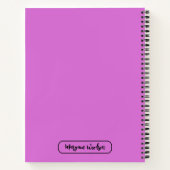 Gepersonaliseerde zwarte naam (Recept Journal) Orc Notitieboek (Achterkant)