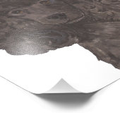 Gepersonaliseerde zwarte poedelkunst foto afdruk (Hoek)