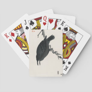 Gepersonaliseerde zwarte rij pokerkaarten