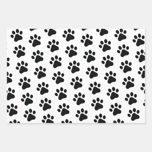 Gepersonaliseerde zwarte rode hond Threaday Inpakpapier Vel (Voorkant)