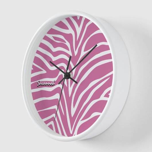 Gepersonaliseerde zwarte roze Zebra Elke kleurwand (Hoek)