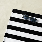 Gepersonaliseerde Zwarte Scheidingsanker voor Fami Strandlaken (In situ)