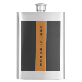 Gepersonaliseerde zwarte Sinaasappels streep manne Flacon