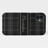 Gepersonaliseerde zwarte speelplaat Case-Mate iPhone case (Achterkant (horizontaal))