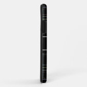 Gepersonaliseerde zwarte speelplaat Case-Mate iPhone case (Achterkant/rechts)