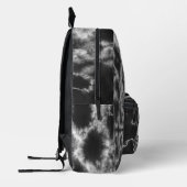 Gepersonaliseerde zwarte stropdas kleurstof bedrukte rugzak (Links)